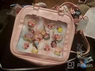 img 1 attached to Show Off Your Anime Cosplay Pins With The STEAMEDBUN Ita Bag Crossbody Backpack review by Laura Hughes
