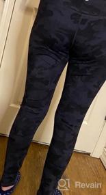 img 7 attached to Женские леггинсы для тренировок с высокой талией AJISAI, штаны для йоги, штаны для бега с контролем живота, 25 дюймов