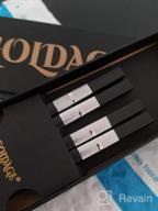img 1 attached to Goldage Hourglass Fiberglass Chopsticks - Dishwasher-Safe (2 Pairs - Gold) review by Rick Bishop