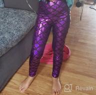 img 1 attached to 🧜 Loxdonz Kids Baby Girls Mermaid Fish Scale Stretch Long Leggings Tight Pants: Sparkle and Swim in Style review by Pablo Rudon