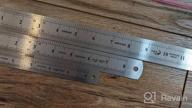 img 1 attached to Stainless Steel Metal Ruler Set Of 3 - 6 Inch, 8 Inch And 12 Inch For Home School Office Daily Use review by Dale Mankad