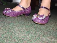 img 1 attached to Adorable Sparkle Wedding Princess Shoes（Gold） Girls' Clothing and Dresses review by Carrie Garling