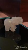 img 1 attached to SUNYIK Rose Quartz Elephant Pocket Statue Kitchen Guardian Healing Figurine Decor 1.5 review by Ivan Carson