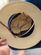 img 1 attached to Women'S Summer Straw Sun Hat Wide Brim Panama Fedora Beach Cap With Wind Lanyard UPF 50+ Protection review by Janice Velasquez