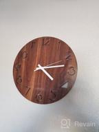 img 1 attached to Rustic Elegance Meets Functionality: 12-Inch Shabby Chic Wooden Wall Clock For Home And Office review by Gregory Shorunov