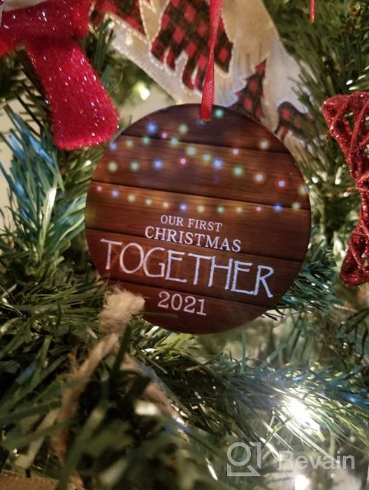 img 1 attached to SICOHOME Our First Christmas Together Ornament 2022: Perfect Gift For Newlywed Couples Or Engaged Couples! review by Stephen Doyle