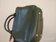 img 1 attached to Retro Small Tote Shoulder Bag For Women - Genuine Leather Handbag By Covelin review by Billy Branch