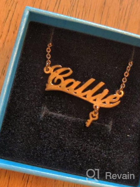 img 1 attached to 🎀 Personalized Girls' Necklace by CLY Jewelry: Customizable Necklaces & Pendants review by Kholar Irvine