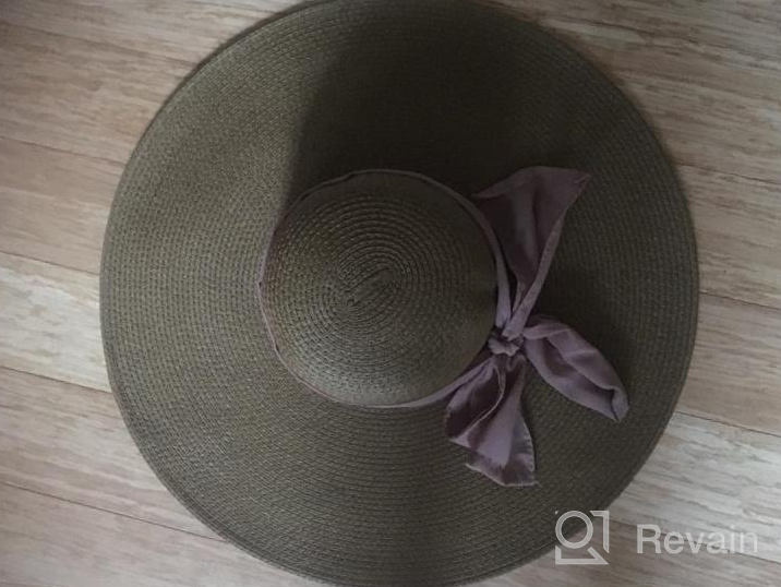 img 1 attached to Women'S Summer Sun Hats: SERENITA Beach Hat, Wide Brim Straw Floppy Hat For Hiking & More! review by Kim Schenk