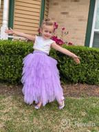 img 1 attached to 👸 Princess Perfect: Flower Girls' Tutu Skirts and Lace Tops in Candy Colors for Birthday Parties review by Dee Flores