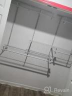 img 1 attached to Maximize Your Closet Space With ClosetMaid ShelfTrack Wire Organizer System - Adjustable 5-8 Ft. With Shelves, Clothes Rods, And Durable Steel In Sleek White review by Michelle Chauvin