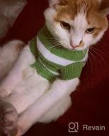 картинка 1 прикреплена к отзыву Очень тянущийся и мягкий полосатый свитер в стиле котика для кошек и маленьких собак - вязаная одежда Evursua для самцов и самок (S, синий) - сохраняющая их теплыми и модными от Faliere Jorge