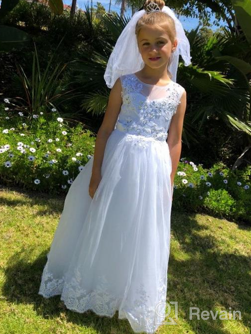 img 1 attached to Flower Dresses Vintage Communion Pageant review by Mdl Thurston