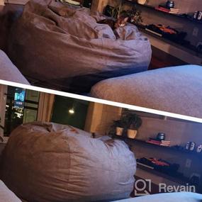 img 6 attached to Queen Size Convertible Chair - CordaRoy'S Chenille Bean Bag To Bed, As Seen On Shark Tank!
