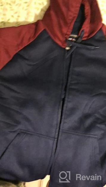 img 1 attached to 🧥 Yasumond Men's Hoodies: Zipper Fleece Sweatshirts for Big & Tall Sizes with Heavy Sherpa Lining - Stay Warm in Style this Winter! review by Kevin Jacobson