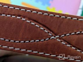 img 6 attached to Brown Waxed Leather Accessories for Men - Amish Western Style