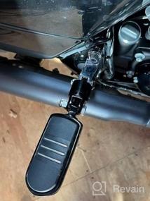 img 5 attached to Aluminum Foot Pegs Footrest Footboards Compatible With Harley Davidson Touring Electra Glide Softail & Dyna Yamaha Suzuki Kawasaki Honda