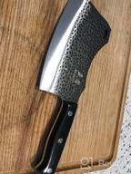 img 1 attached to ENOKING Hand Forged Serbian Chefs Knife - German High Carbon Stainless Steel Butcher Knife For Meat Cutting With Full Tang & Gift Box review by Darin Brooks