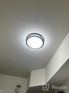 img 1 attached to Modern Flush Mount LED Ceiling Light With Night Light And Adjustable CCT For Hallway And Stairwell review by Maurice Stavros