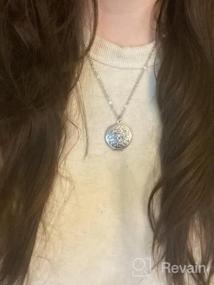 img 5 attached to Настраиваемое ожерелье-медальон в форме сердца, подвеска с выгравированным именем и фотографией, вмещающая 2 фотографии, винтажные плавающие медальоны на память для женщин