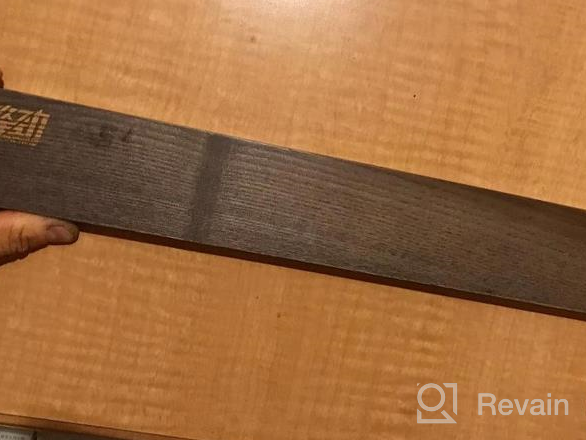 img 1 attached to Organize Your Kitchen With FINDKING'S Ash Wood Magnetic Knife Strip - 16 Inch Deep Grey Wooden Rack For Knives And Utensils (No Drilling Required) review by James Nielsen