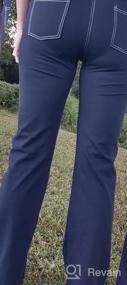 img 5 attached to Женские штаны для йоги Bootcut с высокой талией и 4 карманами — повседневные расклешенные брюки для тренировок
