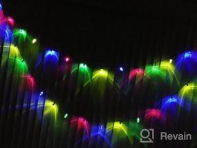 img 5 attached to 50-Count Brilliant LED Cool White Bulb Christmas String Lights By ProductWorks For Indoor/Outdoor Use