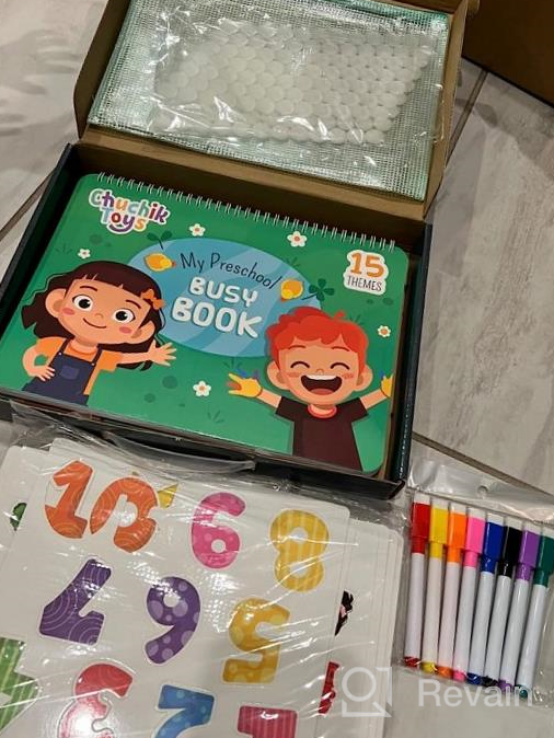 img 1 attached to Montessori Autism Preschool Busy Book For Toddlers Ages 1-3-4 With 8 Colorful Markers - 30 Page Educational Quiet Activity Books For Kids 3-4-8 Years Old. review by Nguyen Taylor