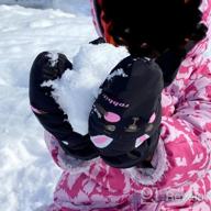 картинка 1 прикреплена к отзыву Лучшие 2 пары водонепроницаемых детских лыжных перчаток: варежки для малышей для мальчиков и девочек. от Michael Jackson
