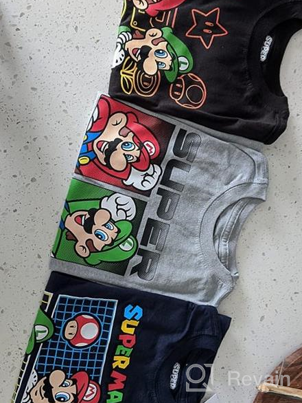 img 1 attached to Bundle Set of 3 Nintendo Super Mario Kart Boys' Short Sleeve T-Shirts review by Daveon Jumps