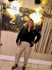img 5 attached to Sparkle And Shine In KANCY KOLE Women'S Sequin Jacket - S-2XL!