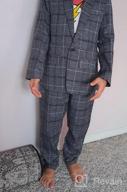 img 1 attached to Timeless Style for Boys: Plaid Blazer Casual Classic Outfits review by Alex Britton
