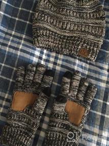 img 5 attached to 🧤 EGH2 N32 Beanie and Lined Gloves Set - Boys' Cold Weather Accessories