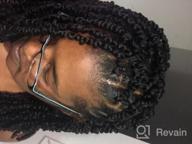 img 1 attached to 4 Packs Pre-Twisted Passion Twists Synthetic Crochet Braids 18 Inch Black Pre-Looped Spring Bomb Crochet Hair Extensions Fiber Fluffy Curly Twist Braiding Hair (1B#, 18 Inch (Pack Of 4)) review by Brian Rogel