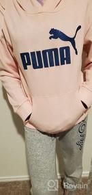 img 3 attached to Девочки PUMA флисовый худи с капюшоном: идеально уютная и стильная спортивная одежда для девочек