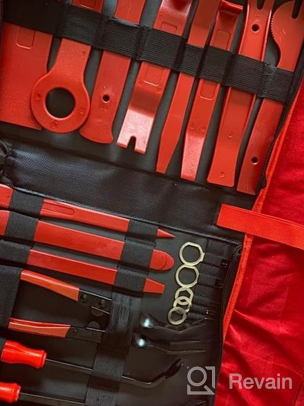 img 1 attached to 19Pcs Car Panel Door Audio Trim Removal Tool Kit With Fastener Remover Pry Tool Set And Storage Bag review by Eric Fish