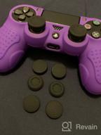 img 1 attached to Purple Anti-Slip Silicone Cover Case With Thumb Grips For Sony PS4 DualShock4, PS4 Slim And PS4 Pro Controllers - CHINFAI PS4 Controller Skin Protector For Improved Grip review by Motogp Portillo