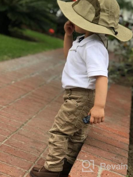 img 1 attached to 👒 Breathable Kids UPF50+ Safari Sun Hat for Summer Play - Home Prefer Bucket Hat review by Paul Ziegler