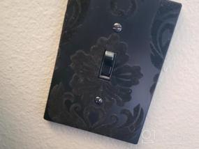 img 3 attached to Upgrade Your Home With The Stylish Amerelle Damask Double Rocker Wallplate In Black