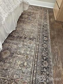 img 7 attached to Loloi II Layla Collection Spice/Marine Traditional 7'6"X9'6" Area Rug - LAY-02