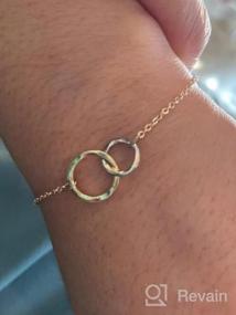 img 6 attached to Изящный браслет-цепочка из 14-каратного золота: элегантный и простой ювелирный подарок для женщин от LOYATA
