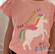 img 1 attached to Girls' Tees Short Sleeve T-Shirt Cotton Casual Unicorn Graphic Summer Crewneck Jersey Tunic T-Shirts Tops Clothing Packs Sets review by Omar Obong