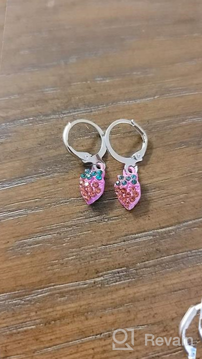img 1 attached to Hypoallergenic Acrylic Dangle Hoop Earrings: Adorable Fox, Flower, Flag, and More Designs for Women and Little Girls review by Lora Schnabel