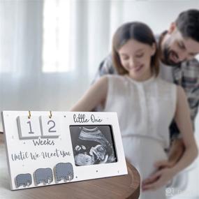 img 1 attached to 👶 Sonogram Picture Frame: Ultrasound Photo Frame with Baby Countdown & Elephant Nursery Decor - Perfect Baby Announcement & Unique Gifts for Expecting Parents & Pregnant Women