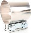 "totalflow 6"" tf-jb65 304 stainless steel butt joint exhaust muffler clamp band-6 inch" 3 logo