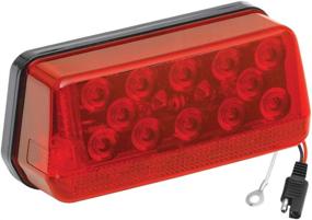 img 1 attached to 🚦 Fulton Wesbar 281595 Waterproof LED Trailer Tail Light for Trailers Over 80" Wide - Left/Roadside, Red