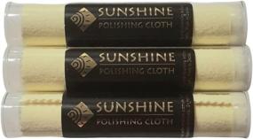 img 4 attached to Sunshine 3 Polishing Cloths: Clean and 🌞 Restore Shine to Silver, Brass, Gold, and Copper Jewelry