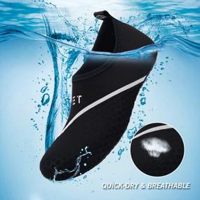 img 2 attached to Quick-Dry Water Shoes For Women & Men: IceUnicorn Aqua Barefoot Socks!