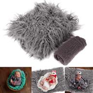 2pcs newborn baby photography props: diy wraps, mat blanket for boys & girls logo