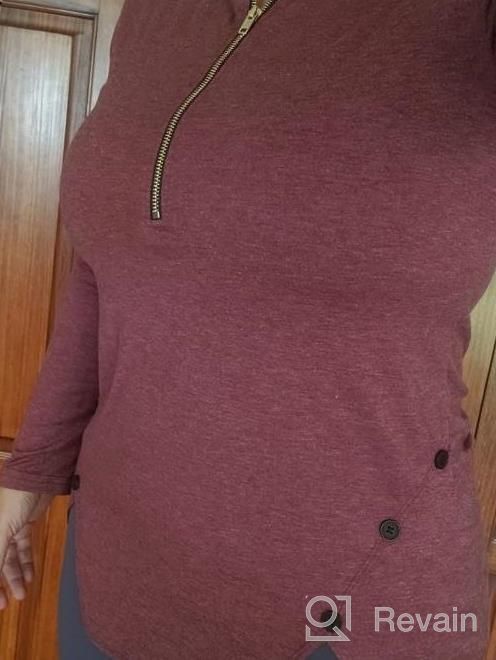 img 1 attached to 👚 TEMOFON Women's Casual Long Sleeve Tunics Tops - S-2XL Sizes, Versatile Long Sleeve Shirts for Women review by Brian Gordon